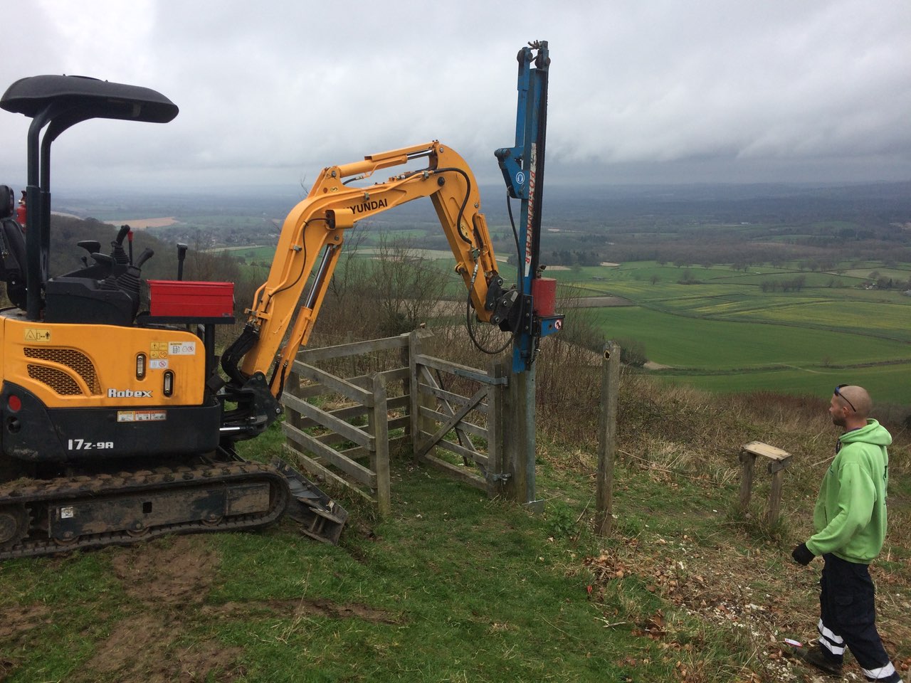 Field fencing RHD Contractors, Midhurst, West Sussex